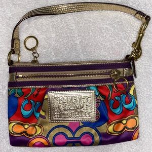 Vintage Y2K small colorful coach shoulder purse